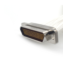 High Speed Transmission J30J Series Rectangular Micro-D Connector with Wire Harness