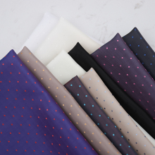 Rayon Dobby Fabric Polka Dot Polyester Viscose Dobby Lining for Jackets and Dresses