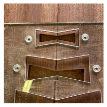 Custom CNC Cut Precision Bass Pickup Clear Acrylic Plate - Routing Template Set