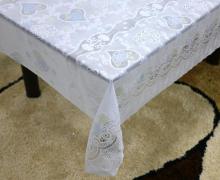 gingham Printed pvc lace tablecloth by roll