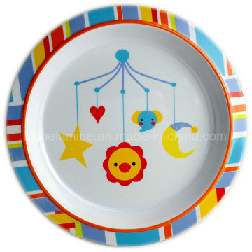 Обеденная тарелка с меламином круглой формы с логотипом
