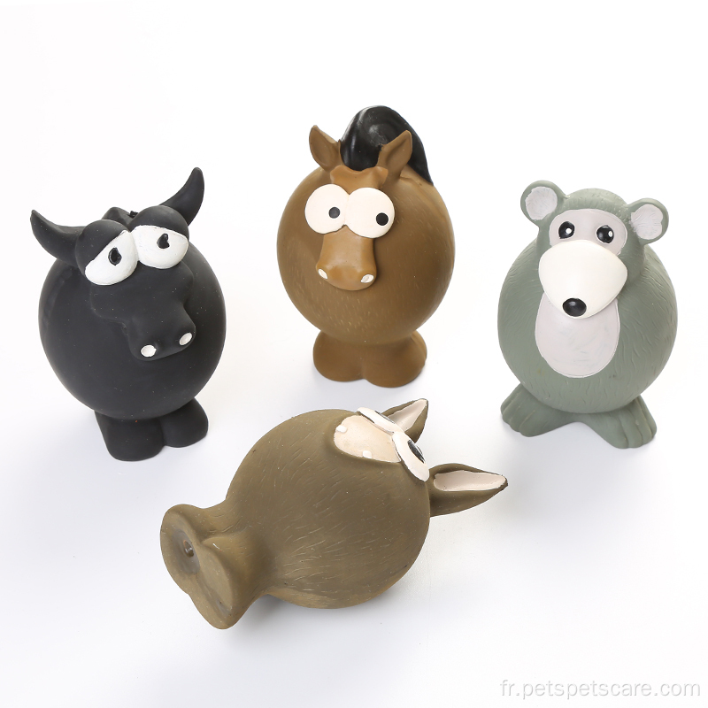 Forme d'animal Soft Dog Toy Toy Soft Squaky