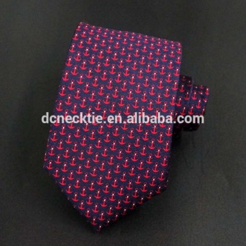 navy logo custom made silk ties