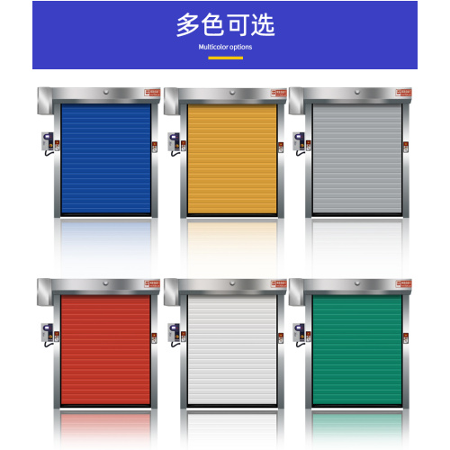 PVC Fast Speed Auto-Recovery Rolling Shutter Door