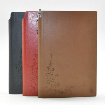 customized a5 pu leather undated diary