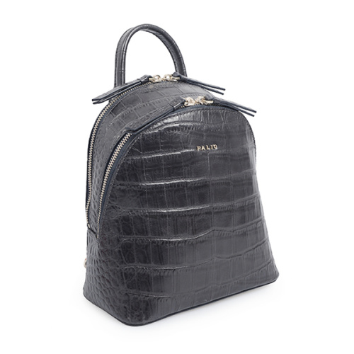 Unisex Alligator Lederrucksack Stilvolle Reisetasche