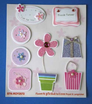 Paper-cut Printed Paper Stickers Adhesive DIY Paper Decorations Paper Charms Customize