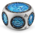 Dual D20 8-in-1 Spinner Metal Dice, Hexagonal Spinning D&D Monster Themed Dice Set for TTRPG Dungeons and Dragons,Dungeon Master