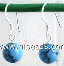 closeout turquoise earring with sterling silver hook TQE0010