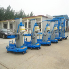 Single aluminum alloy mast lift work platforms/ Telescoping Lift