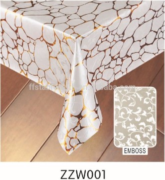 plaid gold table cloth-2