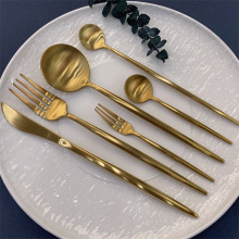 Stainless Steel 304 Gold Flatware Set - Wedding Silverware for Events & Gifts