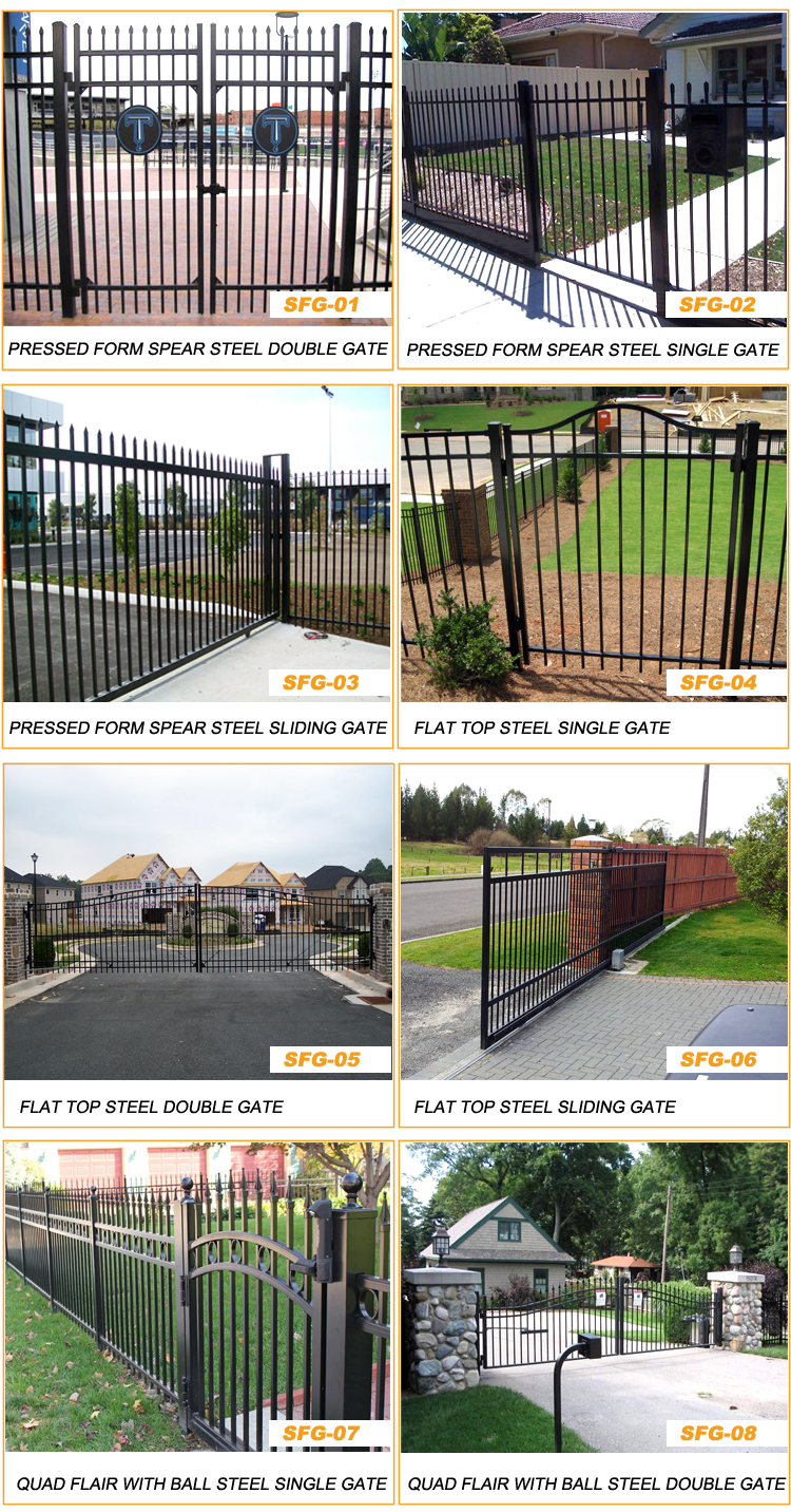 cast spear top single gate front gates for home motorized sliding gate for sale