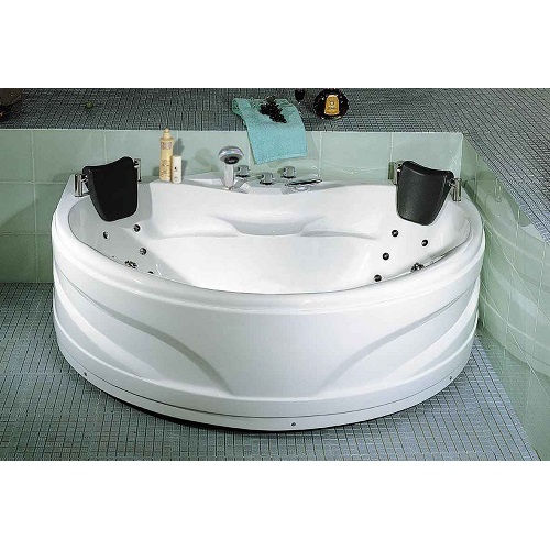 Luxury Whirlpool Tubs Semi-Circle Large Space Massage Bathtub For Two People