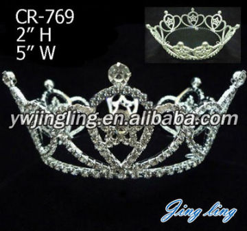 Rhinestone Full Round Beauty Queen Pageant Crown