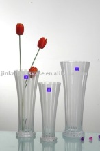 tall frosted glass vase