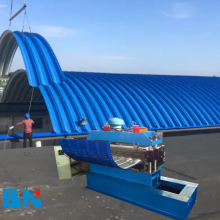 Automatic Arch Bend Curve Roof Tile Crimping Roll Forming Machine