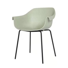 Nordic Modern Simple Steel Frame PP Hotel Dining Chair