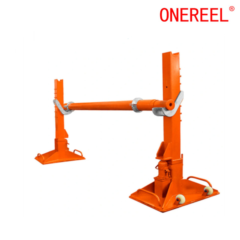 Adjustable Cable Drum Lifting Jack Rack Stand 1 Jpg