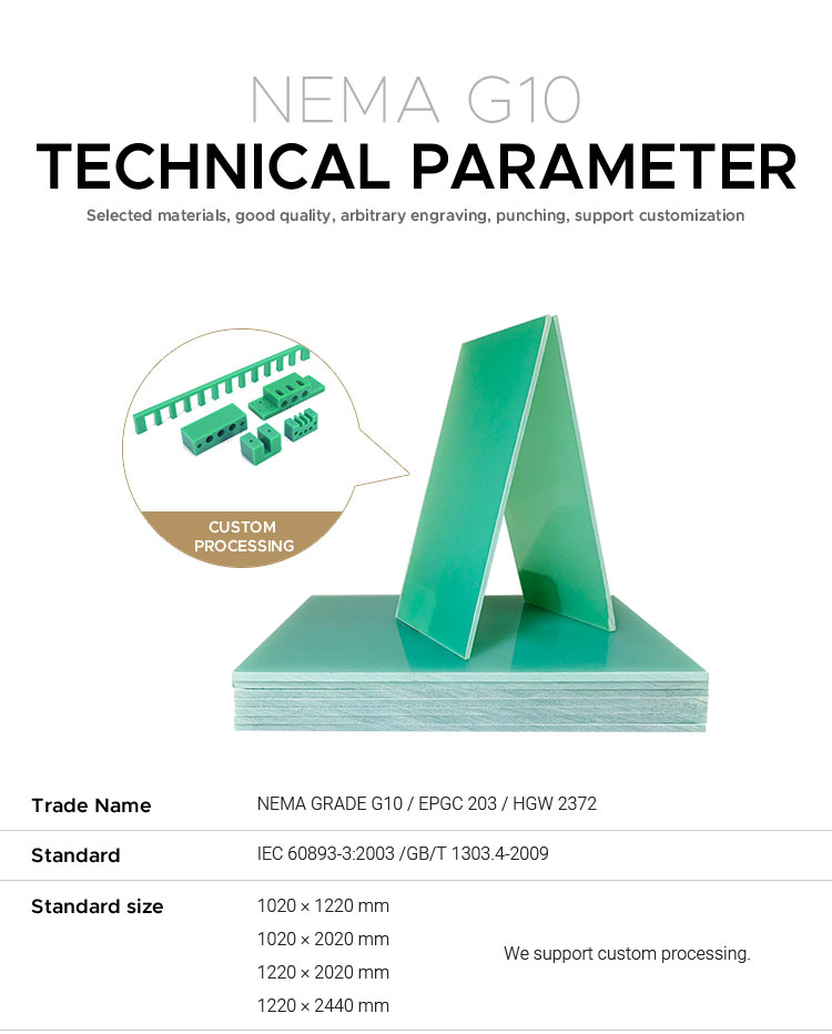 Factory Made G10 Fiberglass Plate