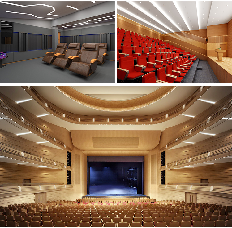 painel acústico de madeira ranhurada grooved wood acoustic panel