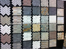 Black Slate Mosaic,Slate Wall Mosaic