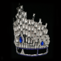 Grote lange koning optocht Tiara Rhinestone Crown