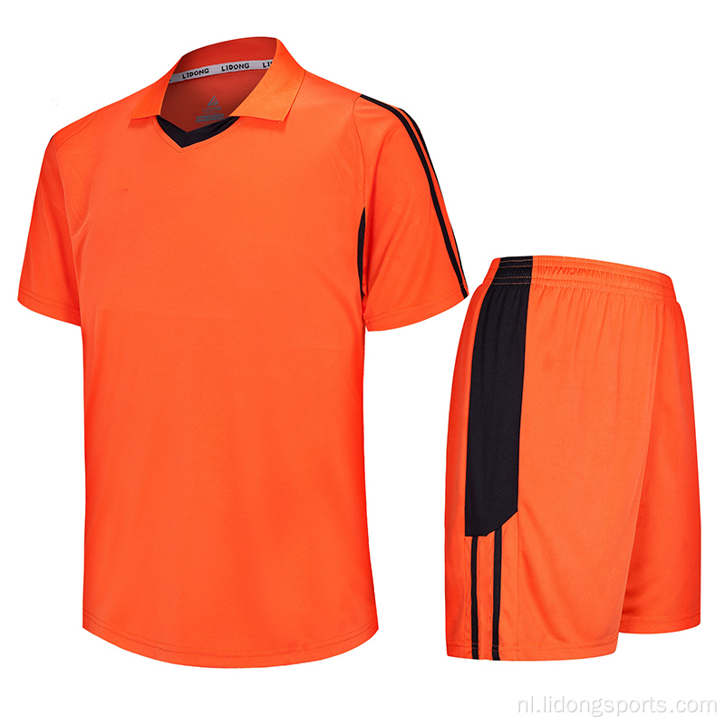 Retro voetbal jersey set kits voetbalkleding