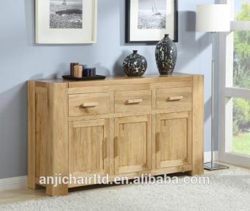 Solid Oak Large 3 Doors Oak Sideboards for Dining Room