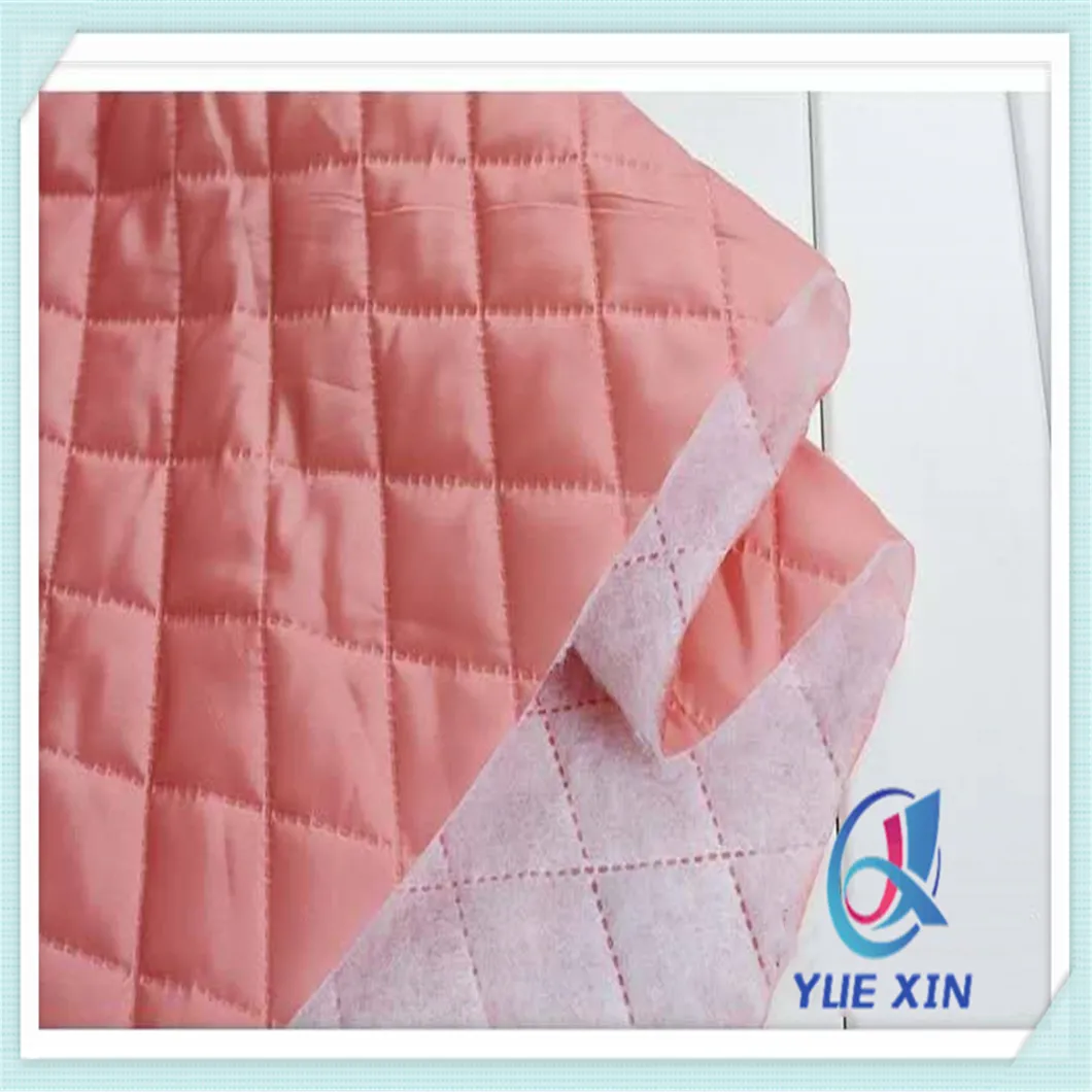 100% Polyester Diamond Ultrasonic Quilted Fabric