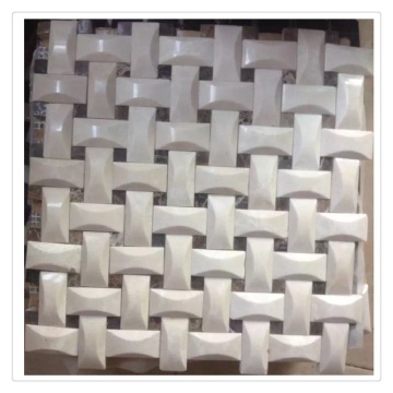 French Mosaic Marble Basketweave Pattern at Competitive Prices