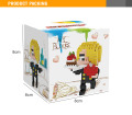 Funny plastica miniatura figure bambini Building Block