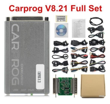 Carprog Full Perfect Online Version Firmware V8.21 Software V10.93 with All 21 Adapters Including Full Authorization