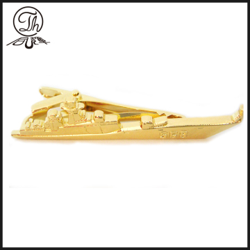 Gold Destroyer tie pin metal