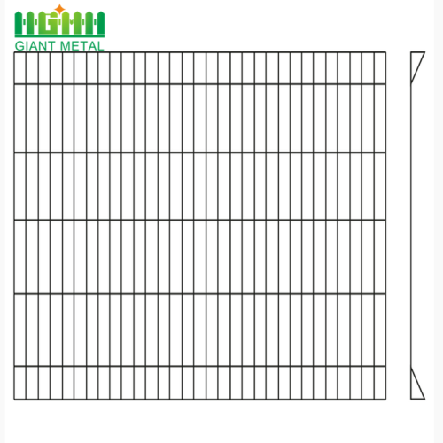 Galvanized Anti-climb Security Roll Top Fence Panel