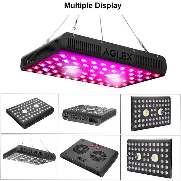 高収量1200Wコブ屋内LED成長光