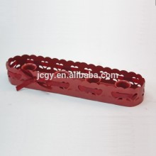 Red color candle holders