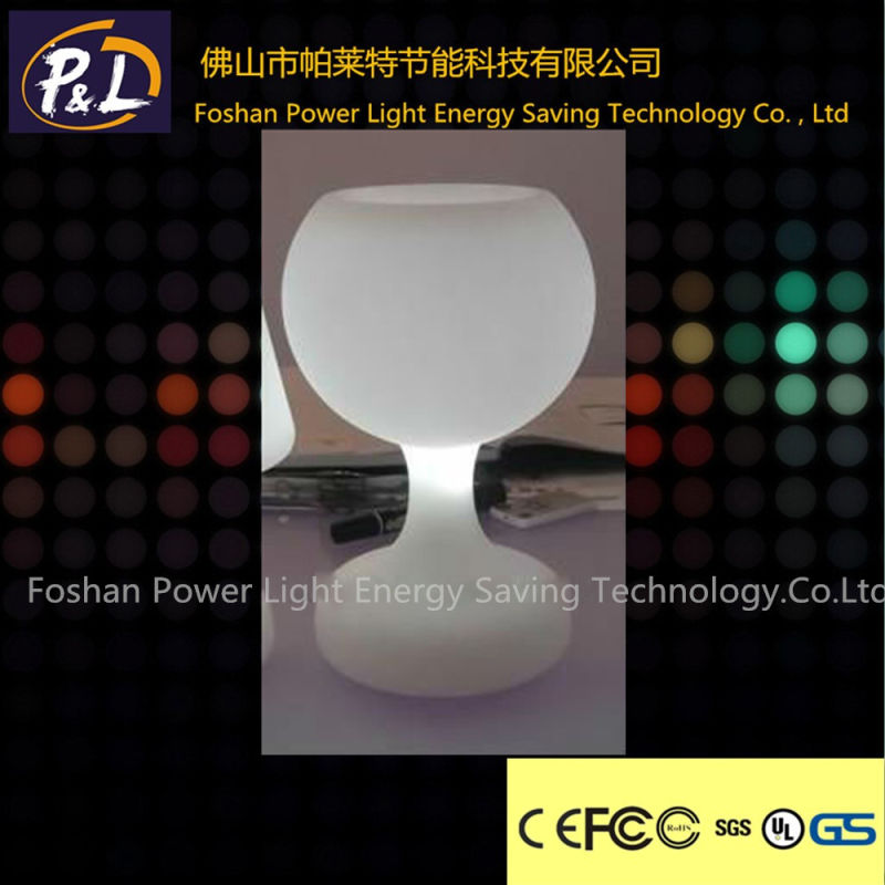 Wireless Rechargeable Lighting Table Lamp LED Glass Light