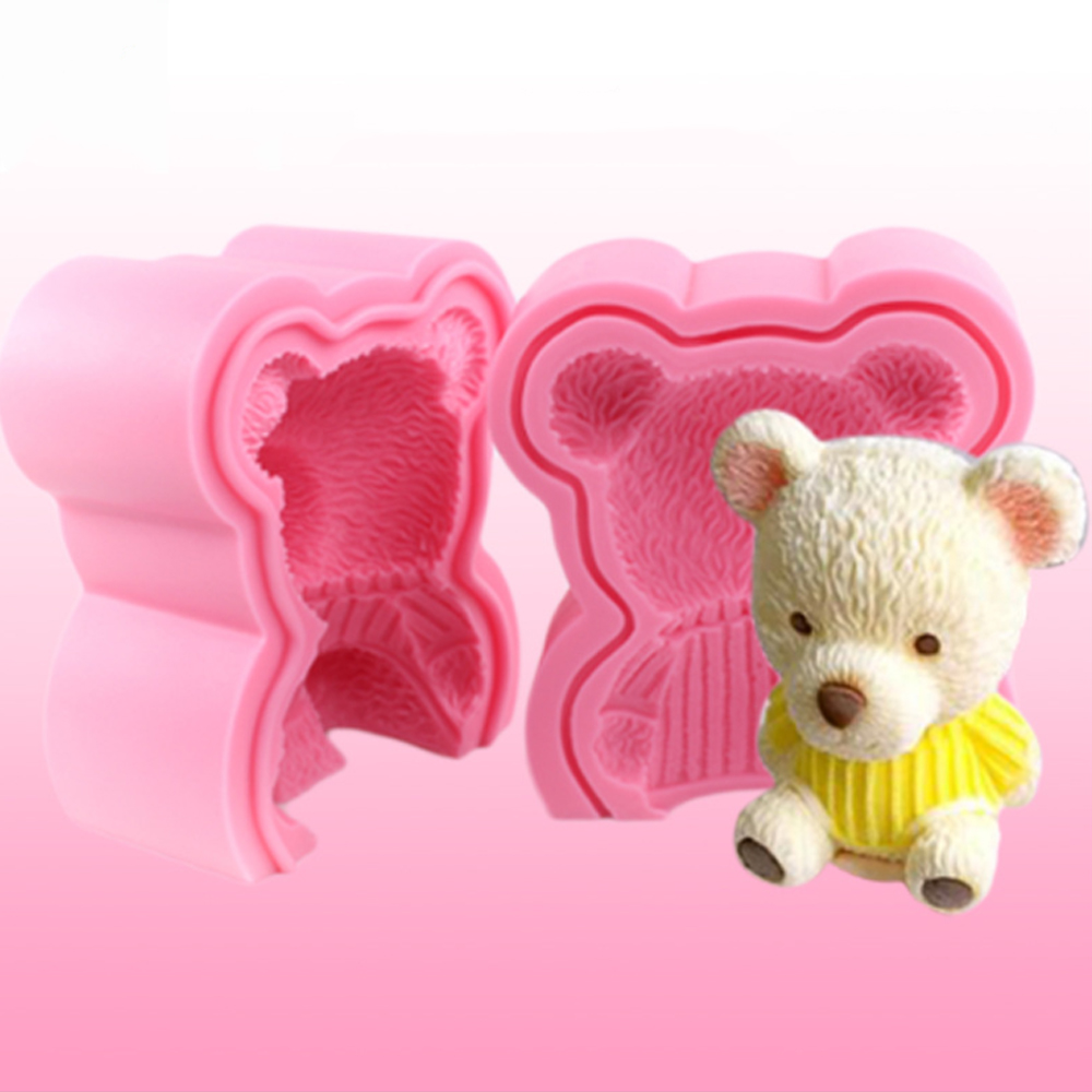 Silicone Mousse Cake Mold 3d Big Teddy Bear 5