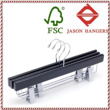 TS1021-B Black wooden trouser hanger