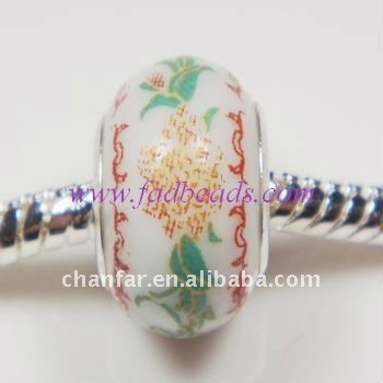 ceramic beads fit european chains