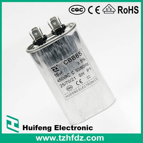 250VAC 10UF Cbb65 Capacitor AC Metallized Polypropylene Capacitor