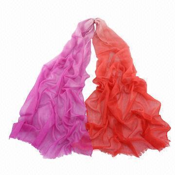 Lightweight 100% Cashmere Shawl in Ombre Color