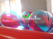 red and transparent water ball water kids ball water sports ball WB562