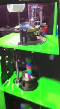 three color bath strip knitting machine for bath scourer