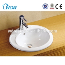 Sanitary ware ceramic wash counter top sink modern bathroom vanity
