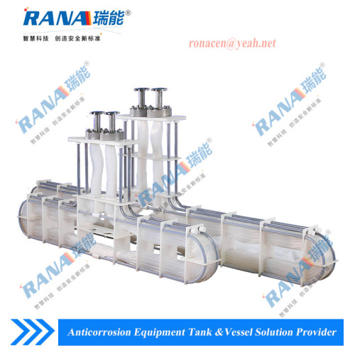 PTFE/PFA Heat Exchanger for high purity chemicals acid