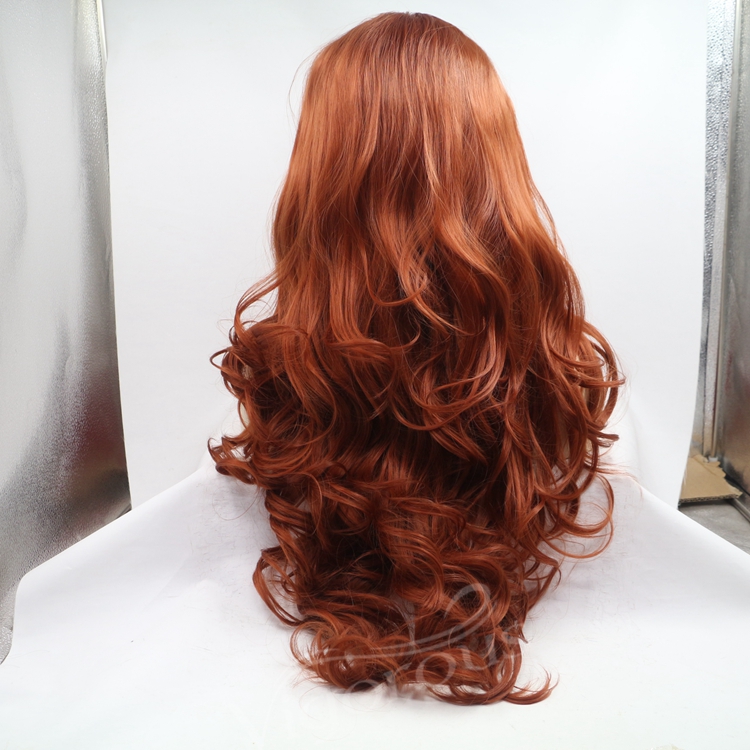 Vigorous mono long premium high quality straight wholesale black women synthetic hair wigs with lace front