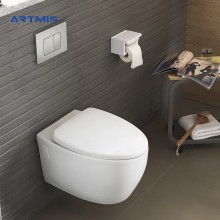 Bathroom Suspended Wall-Hung Toilet WC Set