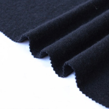 Dark Grey 100 Boiled Wool Knit Hoodie Fabric